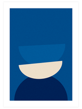 Geometrik Form Mavi - Art Print
